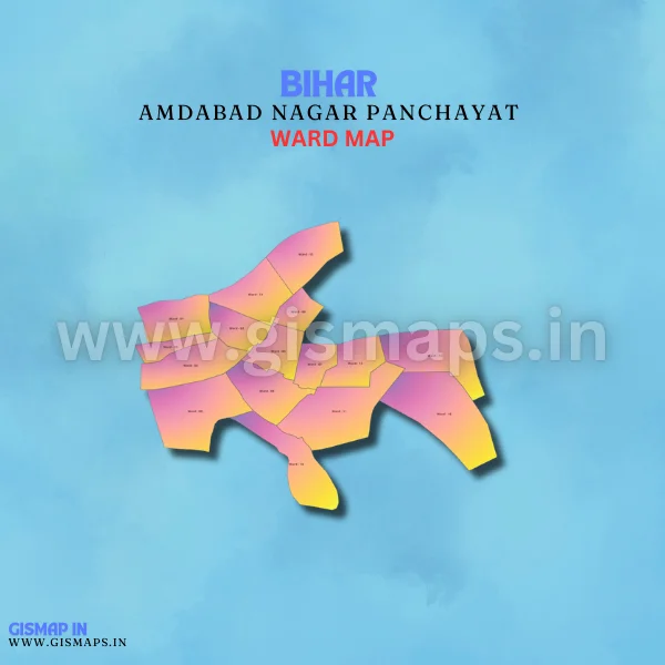 Amdabad Nagar Panchayat Ward Map